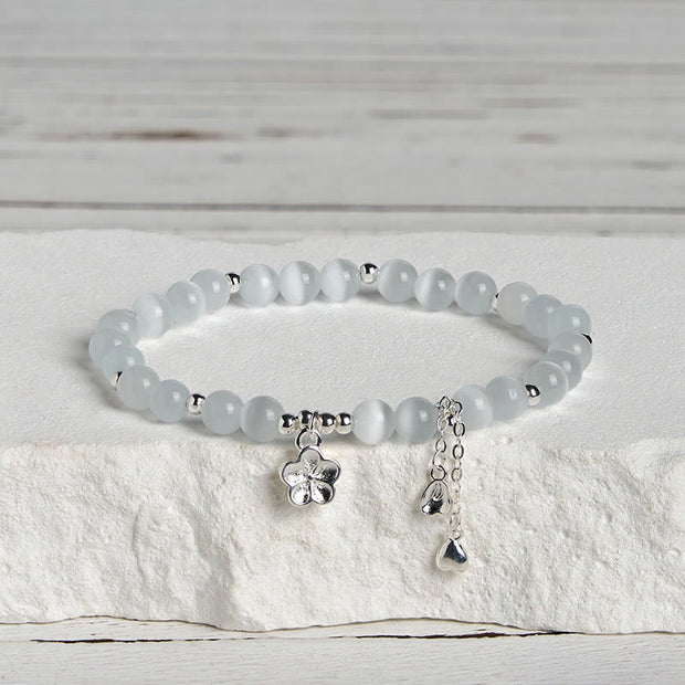 FREE Today: Peace and Love Natural Cat's Eye Cherry Blossom Bracelet - image 2