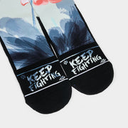 Buddha Stones Casual Lotus Painting Micro Crew Men Women Unisex Socks - image 3