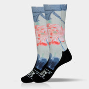 Buddha Stones Casual Lotus Painting Micro Crew Men Women Unisex Socks - image 9