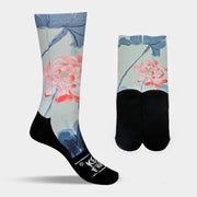 Buddha Stones Casual Lotus Painting Micro Crew Men Women Unisex Socks - image 8