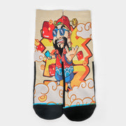 Buddha Stones Casual God Of Wealth Red Envelopes Ingot Micro Crew Men Women Unisex Socks - image 1