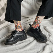 Buddha Stones Casual God Of Wealth Ruyi Handle Micro Crew Men Women Unisex Socks - image 6