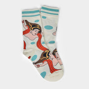 Buddha Stones Casual Dunhuang Feitian Design Micro Crew Women's Socks - image 6