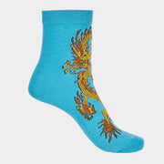 Buddha Stones Casual 5 Pairs of Golden Dragon Quarter Women's Socks - image 27