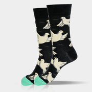 Buddha Stones Doves Pattern Design Men Women Unisex Cotton Crew Socks - image 6