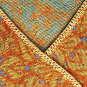 Buddha Stones Tibetan Color Contrast Design Paisley Floral Pattern Cozy Scarf Shawl - image 3