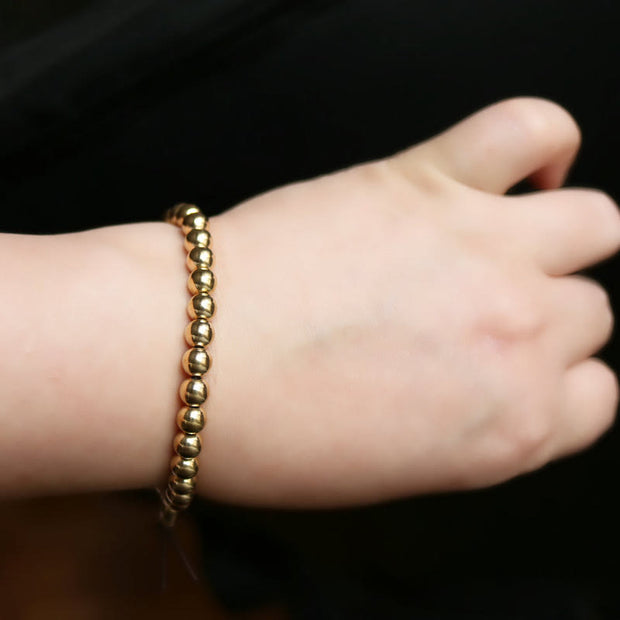 Buddha Stones Tibetan Retro Pure Copper Brass Bead Wealth Bracelet - image 2