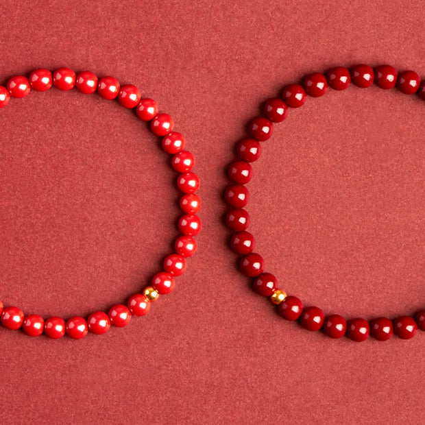 Buddha Stones Cinnabar Turquoise Concentration Bracelet - image 4