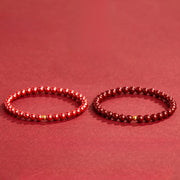 Buddha Stones Cinnabar Amber Concentration Bracelet - image 4