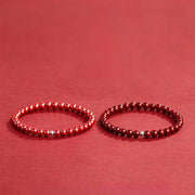 Buddha Stones 925 Sterling Silver Cinnabar Beads Blessing Bracelet - image 11