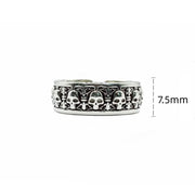 Buddha Stones The Lord Of The Corpse Forest Copper Skull New Beginning Ring - image 9