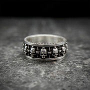 Buddha Stones The Lord Of The Corpse Forest Copper Skull New Beginning Ring - image 11