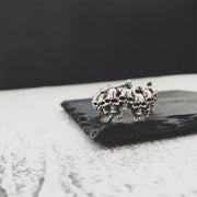Buddha Stones Copper Skull Bone The Lord Of The Corpse Forest Keep Away Evil Spirits Ring - image 1