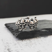 Buddha Stones Copper Skull Bone The Lord Of The Corpse Forest Keep Away Evil Spirits Ring - Copper Skull Bone - image 0