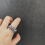 Buddha Stones Copper Skull Bone The Lord Of The Corpse Forest Keep Away Evil Spirits Ring - image 2