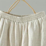 Buddha Stones Embroidered Frog Button Cotton Padded Women's Wide Leg Pants With Pockets - image 11