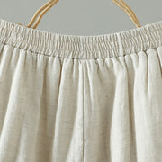 Buddha Stones Embroidered Frog Button Cotton Padded Women's Wide Leg Pants With Pockets - image 16