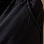 Buddha Stones Plain Cotton-padded Women's Harem Cotton Thick Pants With Pockets - image 26
