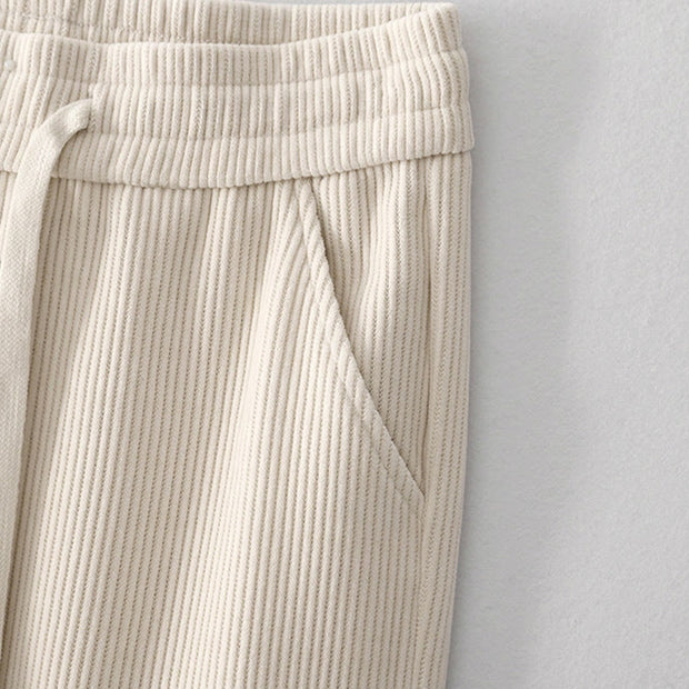 Buddha Stones Casualcorduroy Cotton-padded Women's Cotton Pants With Pockets - image 2