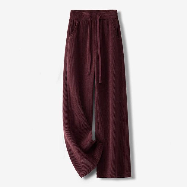 Buddha Stones Casualcorduroy Cotton-padded Women's Cotton Pants With Pockets - DarkMagenta - US12，UK/AU16，EU44 (3XL) - image 13