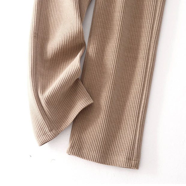 Buddha Stones Casualcorduroy Cotton-padded Women's Cotton Pants With Pockets - image 21