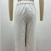 Buddha Stones Casual Corduroy Straight-leg Women's Cotton Pants With Pockets - image 9