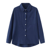 Buddha Stones 2Pcs Long Sleeve Shirt Top With Pockets Drawstring Pants Meditation Cotton Clothing Women's Set - image 32