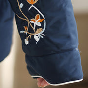 Buddha Stones Women's Long Sleeve Thickened Cotton-padded Cotton Jacket With Pockets - image 9