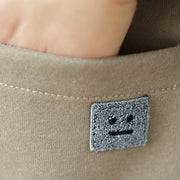Buddha Stones Plain Women's Buttons Crew Neck Long Sleeve Cotton Jacket With Pockets - image 14