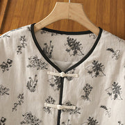 Buddha Stones Women's Embroidery Frog-button Long Sleeve Cotton Padded Jacket With Pockets - image 2