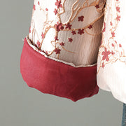 Buddha Stones Women's Jacquard Buttons Long Sleeve Cotton Thicken Jacket With Pockets - image 9