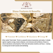 Buddha Stones Tiger Eye Black Tourmaline Pyrite Protection Card Rope Bracelet - image 5