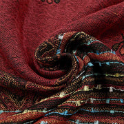 Buddha Stones Spring Cashew Flower Stripe Geometric Pattern Tassel Soft Scarf Shawl - image 3