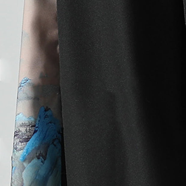 Buddha Stones Mountains Rivers Pattern Men's Wide Leg Pants With Pockets - image 10