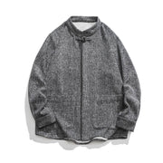 Buddha Stones Solid Color Frog-Button Long Sleeve Men's Cotton Corduroy Jacket With Pockets - image 31