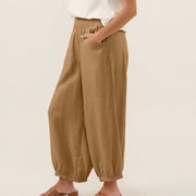 Buddha Stones Plain Color Women's Wide Leg Pants With Pockets - image 11