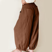 Buddha Stones Plain Color Women's Wide Leg Pants With Pockets - image 8