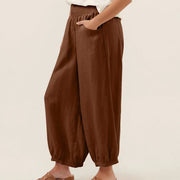 Buddha Stones Plain Color Women's Wide Leg Pants With Pockets - image 7