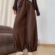 Buddha Stones Plain Color Drawstring Women's Bud Pants With Pockets - Sienna - US6，UK/AU10，EU38 (XL) - image 0