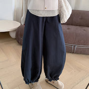 Buddha Stones Plain Color Drawstring Women's Bud Pants With Pockets - SteelBlue - US6，UK/AU10，EU38 (XL) - image 10