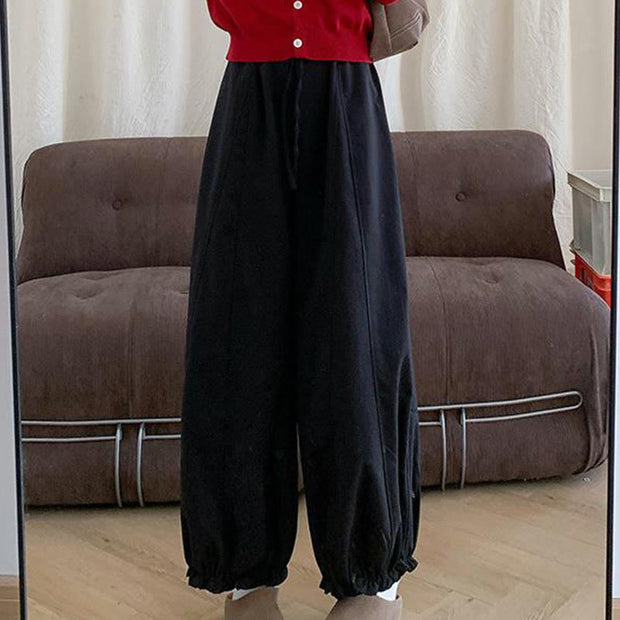 Buddha Stones Plain Color Drawstring Women's Bud Pants With Pockets - image 14