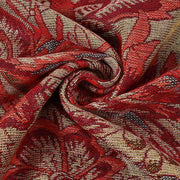 Buddha Stones Spring Red Flowers Leaves Vines Pattern Tassel Soft Scarf Shawl - image 8