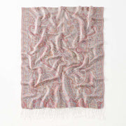 Buddha Stones Spring Cashew Flower Stripes Pattern Tassel Cozy Scarf Shawl - image 5