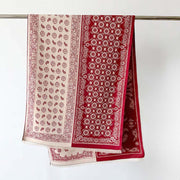 Buddha Stones Ethnic Paisley Geometry Patchwork Pattern Tassels Soft Thermal Thick Scarf Shawl - image 1