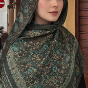 Buddha Stones Spring Green Cashew Flower Geometric Stripes Pattern Tassel Cozy Scarf Shawl - image 3