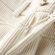 Buddha Stones Winter Straight Leg Design Cotton Corduroy Women's Wide Leg Pants With Pockets - image 2