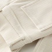 Buddha Stones Winter Straight Leg Design Cotton Corduroy Women's Wide Leg Pants With Pockets - image 3