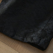 Buddha Stones Winter Thermal Jacquard Floral Pattern Women's Wide Leg Cotton Pants With Pockets - image 6