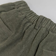 Buddha Stones Women's High Waist Zipper Design Wide Leg Cotton Corduroy Pants With Pockets - image 12