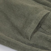 Buddha Stones Women's High Waist Zipper Design Wide Leg Cotton Corduroy Pants With Pockets - image 14